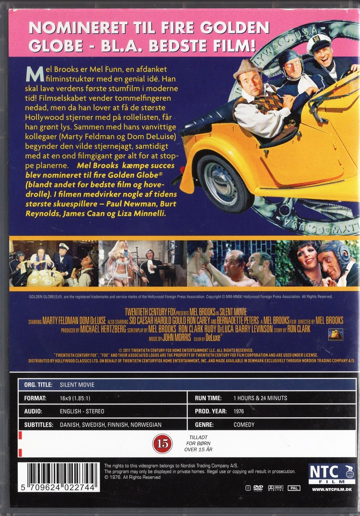 Silent Movie - Pähkähullujen paratiisi (1976) DVD KÄYTETTY