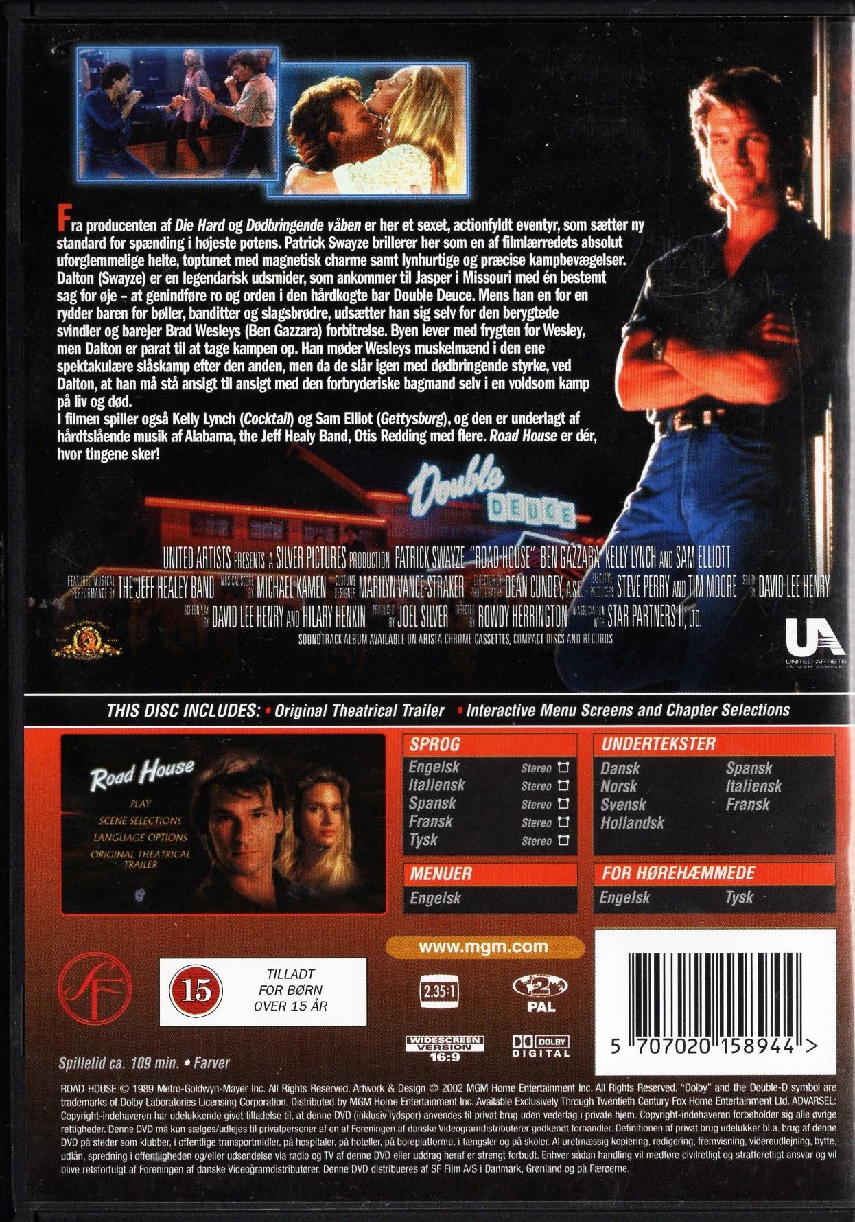 Road House (1989) DVD KÄYTETTY