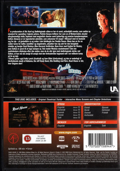 Road House (1989) DVD KÄYTETTY