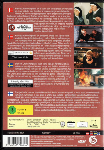 Nuns on the Run - Nunnat karkuteillä (1990) DVD KÄYTETTY