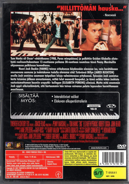 Big – Isoksi yhdessä yössä (1988) DVD KÄYTETTY