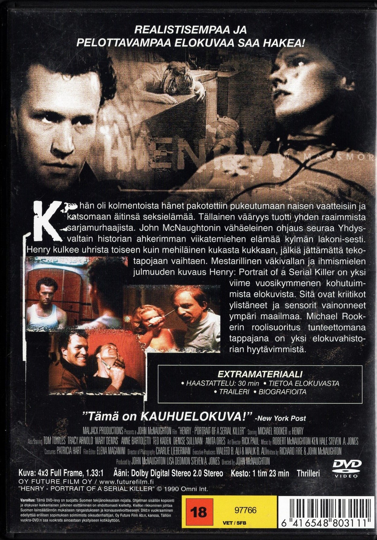 Henry: Portrait of a Serial Killer - Henry Lee Lucas sarjamurhaaja (1986) DVD KÄYTETTY