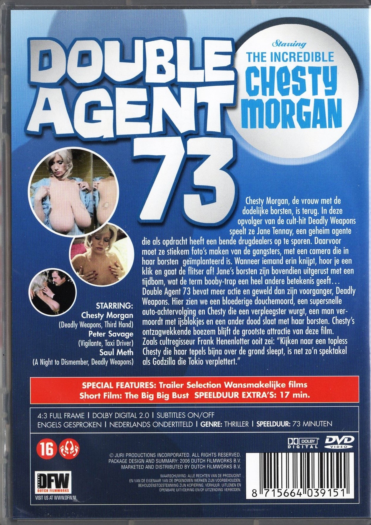 Double Agent 73 (1974) DVD KÄYTETTY