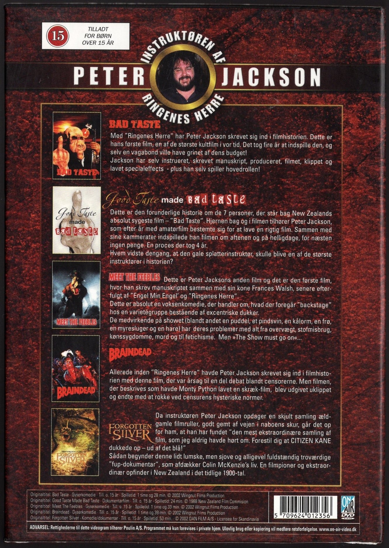 Peter Jackson Collection - 5 discs DVD KÄYTETTY