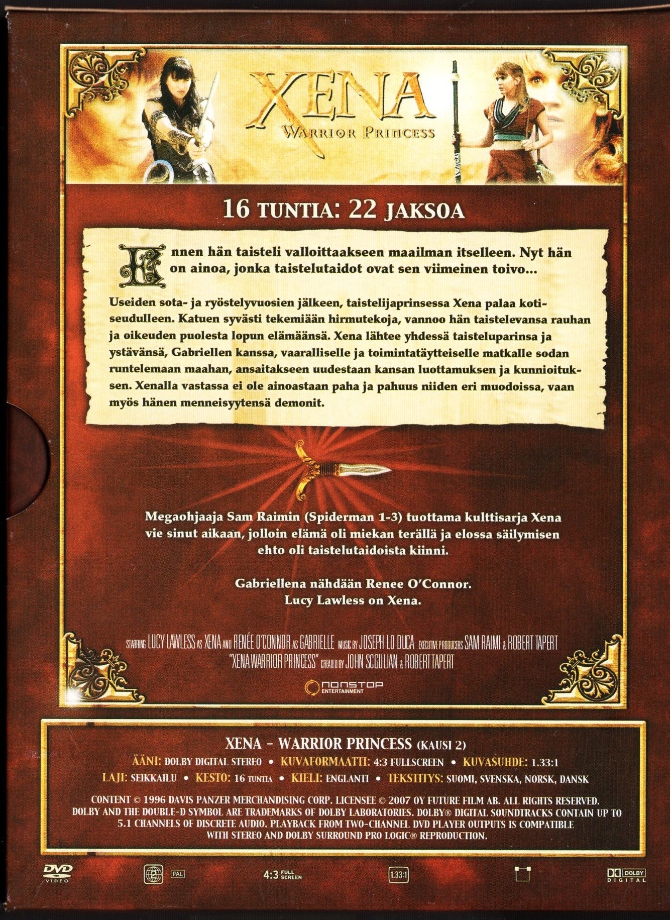 Xena: Warrior Princess – Kausi 2 - DVD KÄYTETTY
