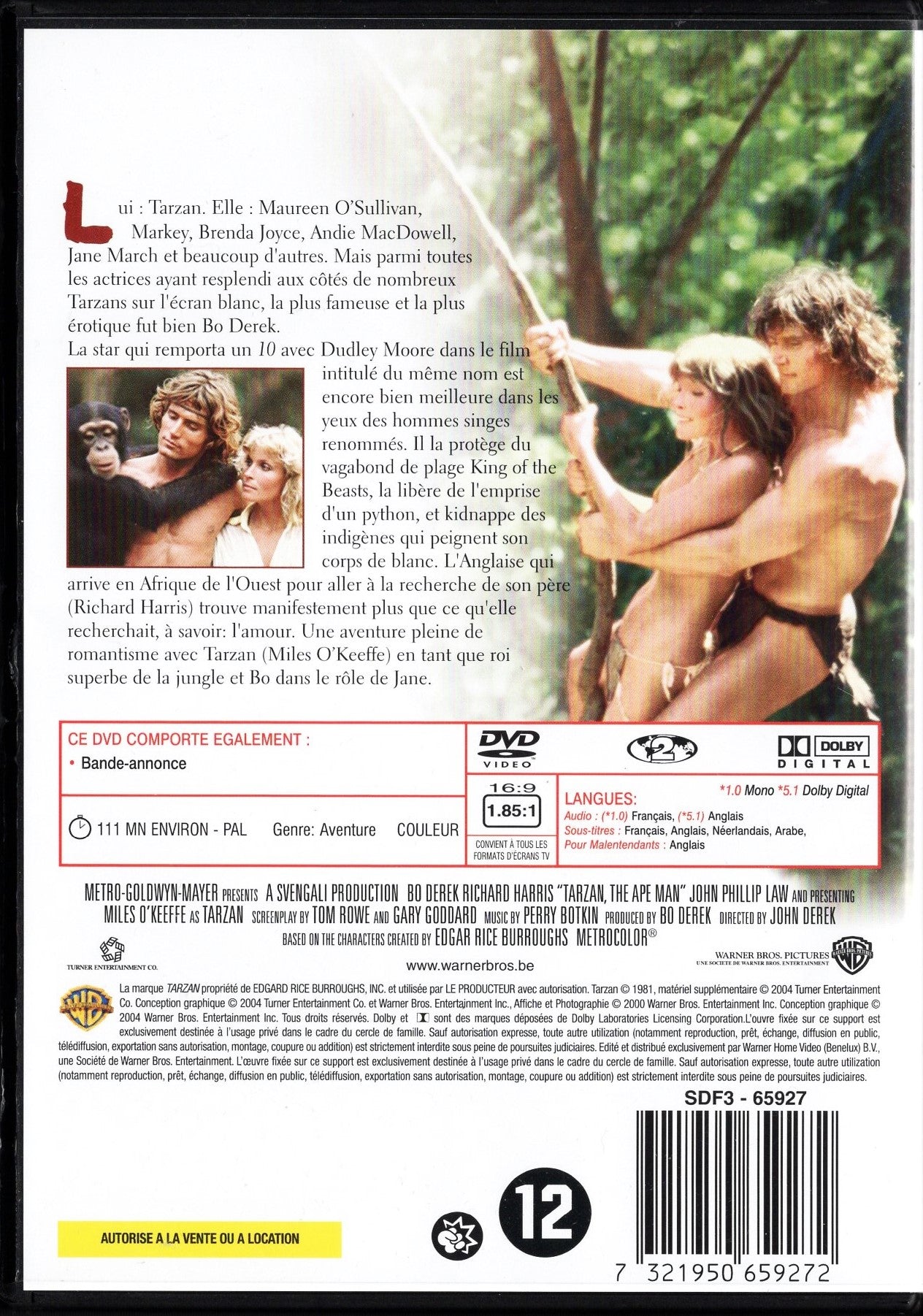 Tarzan, the Ape Man (1981) DVD KÄYTETTY