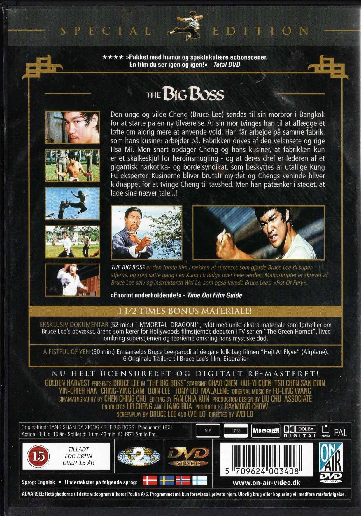 Big Boss (1971) DVD KÄYTETTY