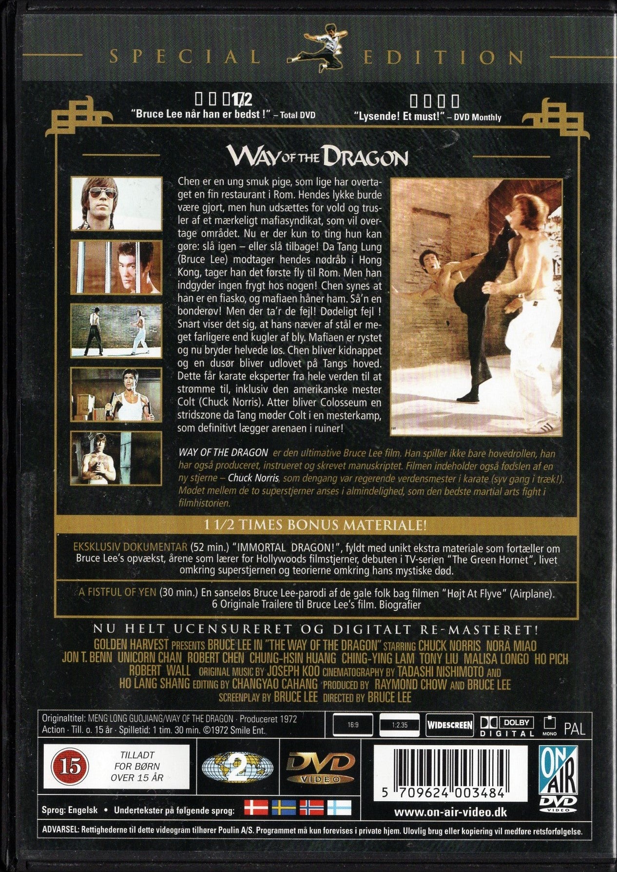 Way of the Dragon (1972) DVD KÄYTETTY