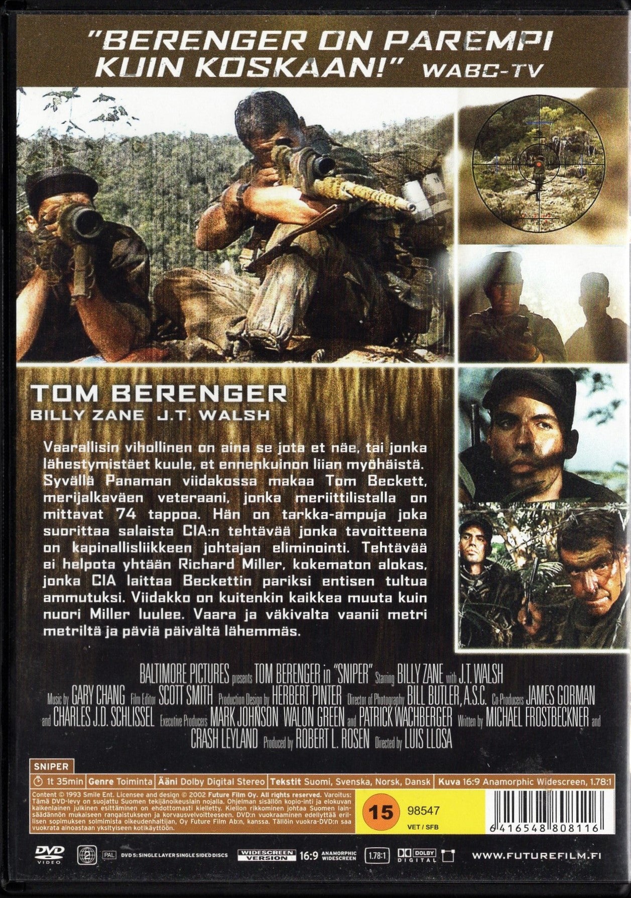 Sniper (1993) DVD KÄYTETTY