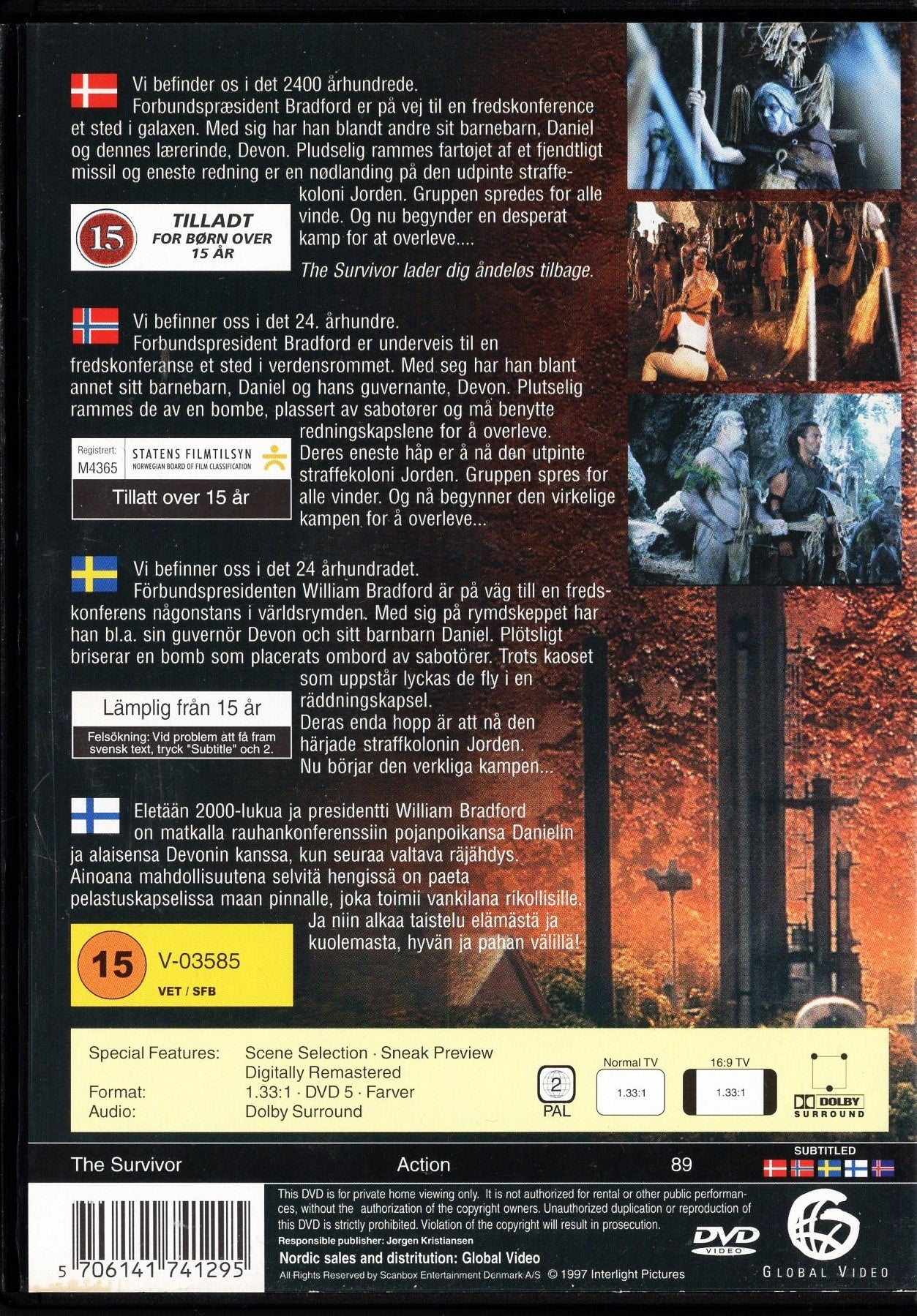 Survivor (1997) DVD KÄYTETTY