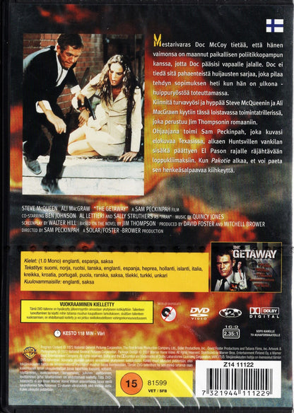 Getaway - Pakotie (1972) DVD KÄYTETTY