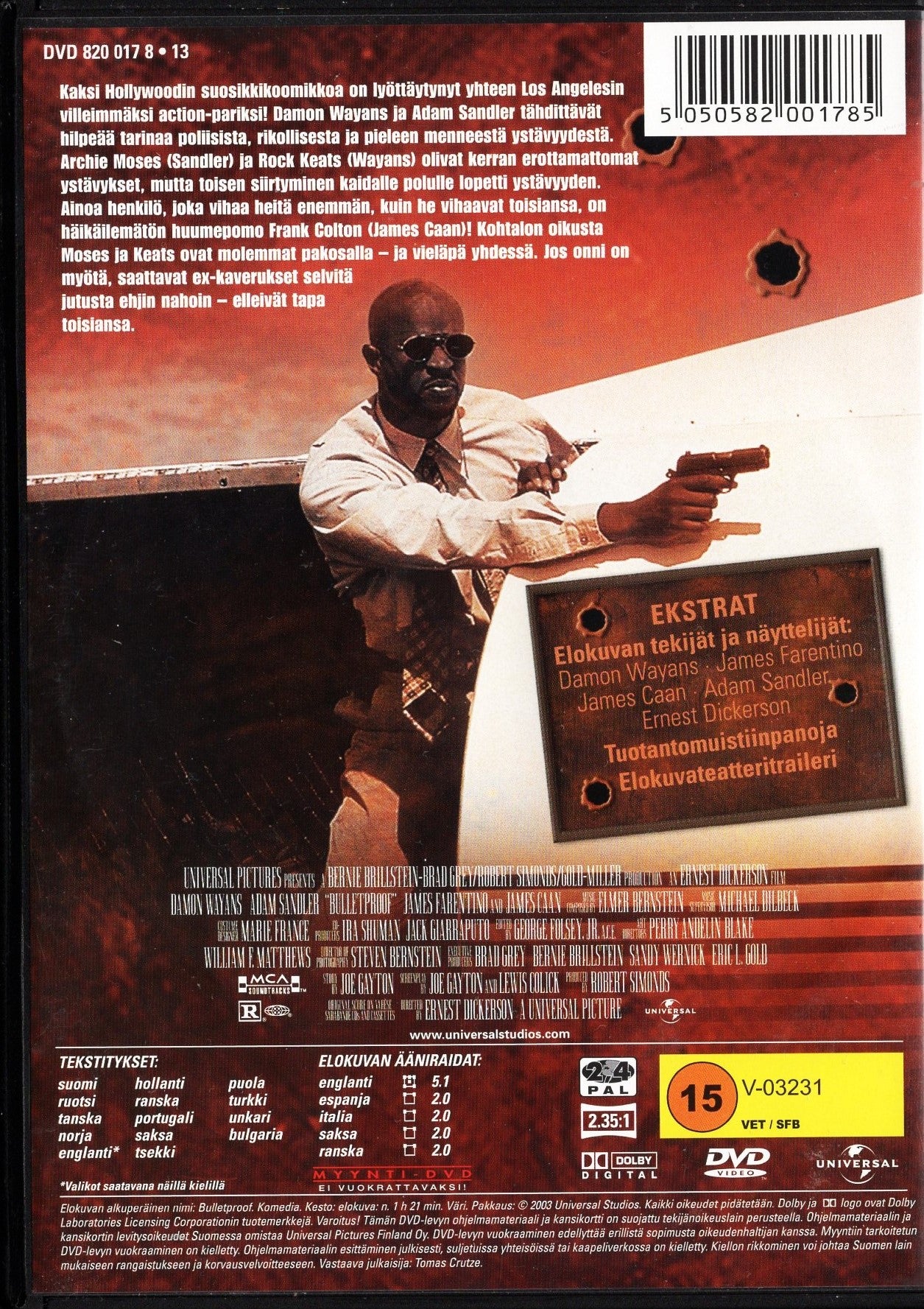 Bulletproof – Luodinkestävä (1996) DVD KÄYTETTY