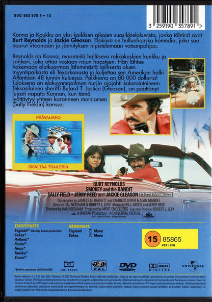 Smokey and the Bandit - Konna ja koukku (1977) DVD KÄYTETTY