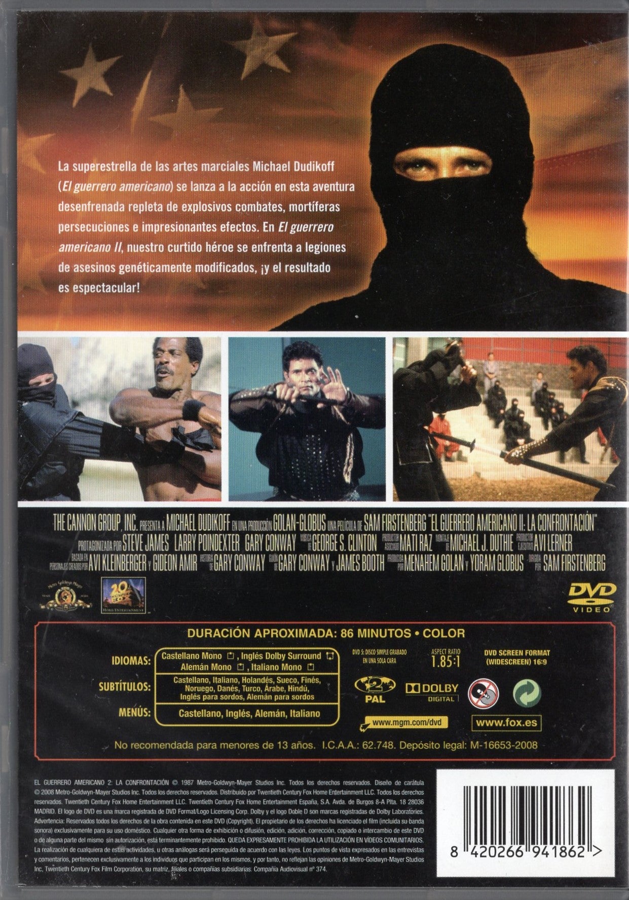 American Ninja 2: The Confrontation (1987) DVD KÄYTETTY