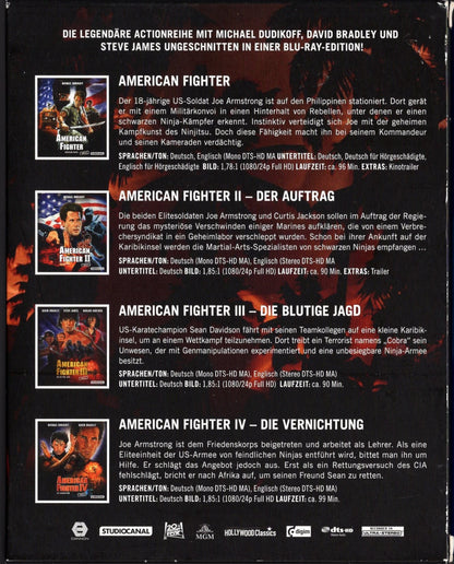 American Ninja I–IV (1985-1990) BD KÄYTETTY