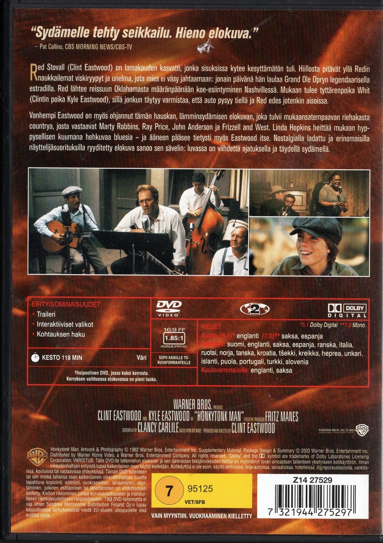 Honkytonk Man (1982) DVD KÄYTETTY