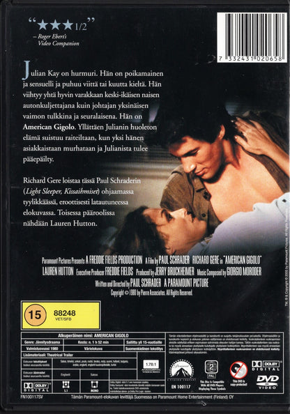 American Gigolo (1980) DVD KÄYTETTY