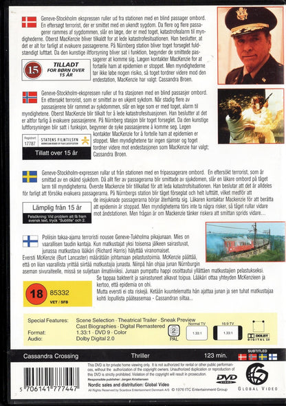 Cassandra Crossing (1976) DVD KÄYTETTY
