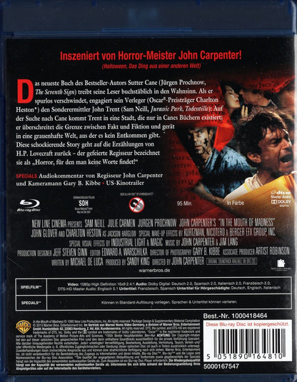 In the Mouth of Madness (USA 1994) BD KÄYTETTY