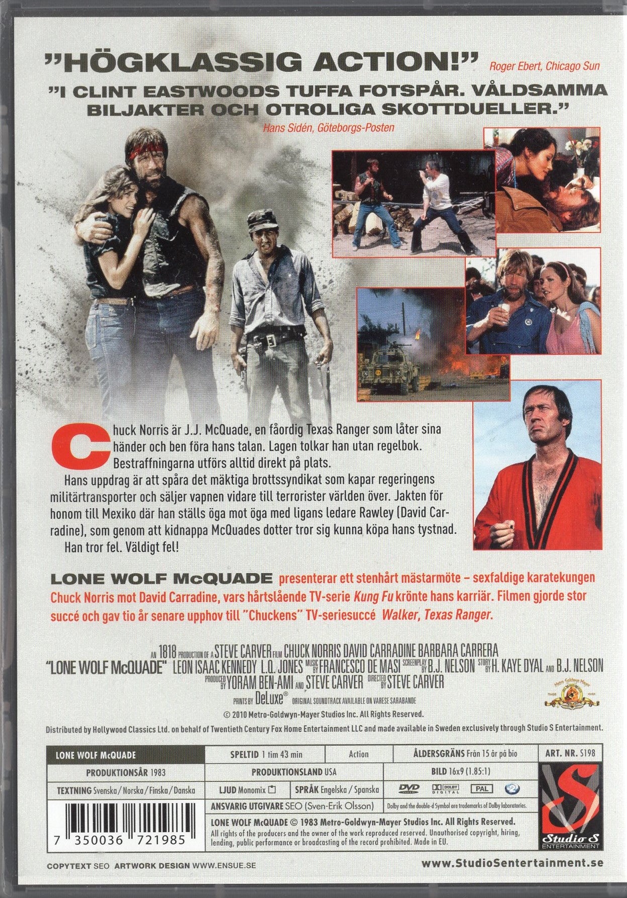 Lone Wolf McQuade - Yksinäinen susi McQuade (1983) DVD KÄYTETTY