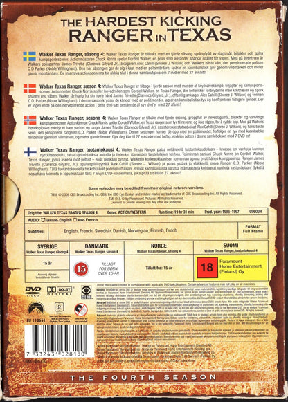 Walker, Texas Ranger – The Complete Fourth Season (1996–1997) DVD KÄYTETTY