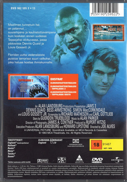 Jaws 3 - Tappajahai 3 (1983) DVD KÄYTETTY