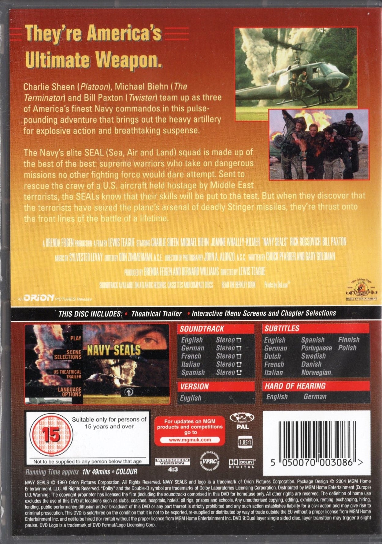 Navy Seals (1990) DVD KÄYTETTY