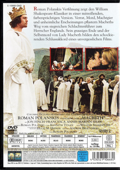 Macbeth (1971) DVD KÄYTETTY