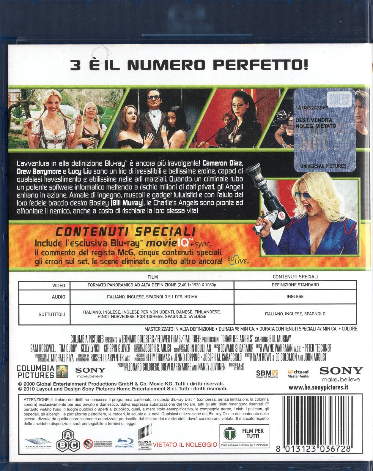 Charlie's Angels (2000) BD KÄYTETTY