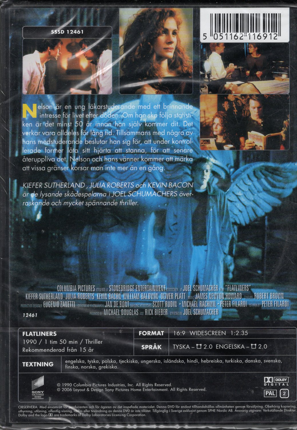 Flatliners - Raja tuntemattomaan (1990) DVD KÄYTETTY
