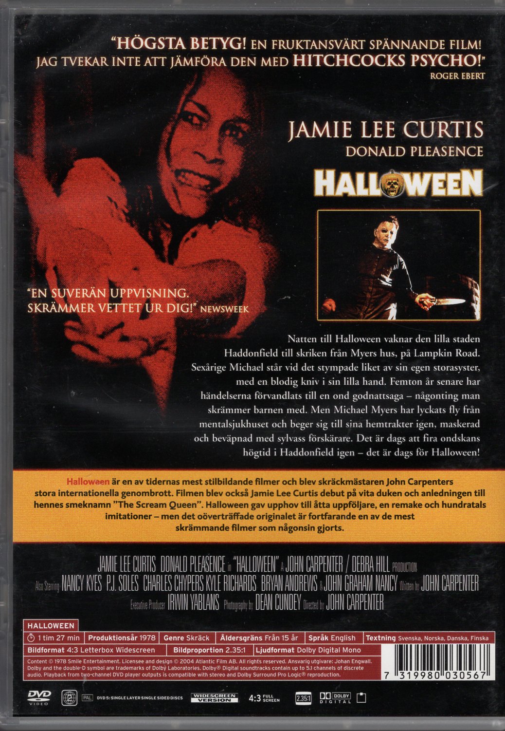 Halloween – Naamioiden yö (1978) DVD KÄYTETTY