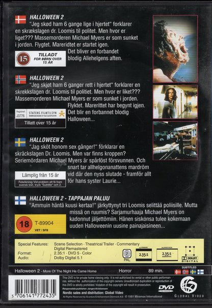 Halloween II – Tappajan paluu (1981) DVD KÄYTETTY