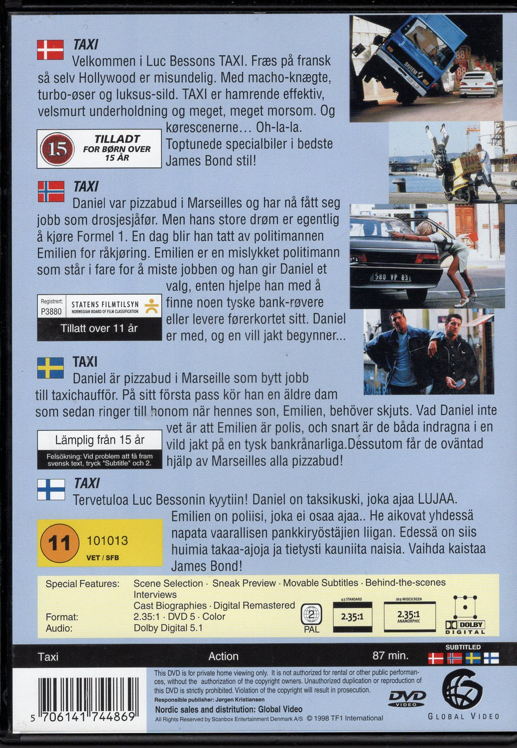 Taxi (1998) DVD KÄYTETTY