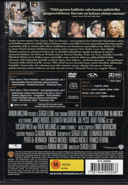 Once Upon a Time in America - Suuri gangsterisota (1984) DVD KÄYTETTY