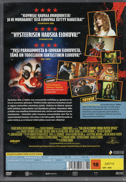 Killer Klowns from Outer Space (1988) DVD KÄYTETTY