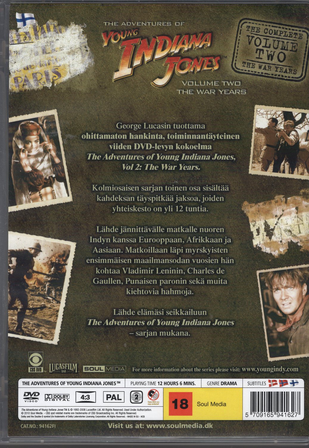 Adventures of Young Indiana Jones – Volume 2: The War Years DVD KÄYTETTY
