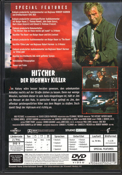 Hitcher - Liftari (USA 1986) DVD KÄYTETTY