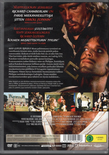 Man in the Iron Mask - Rautanaamio (1977) DVD KÄYTETTY