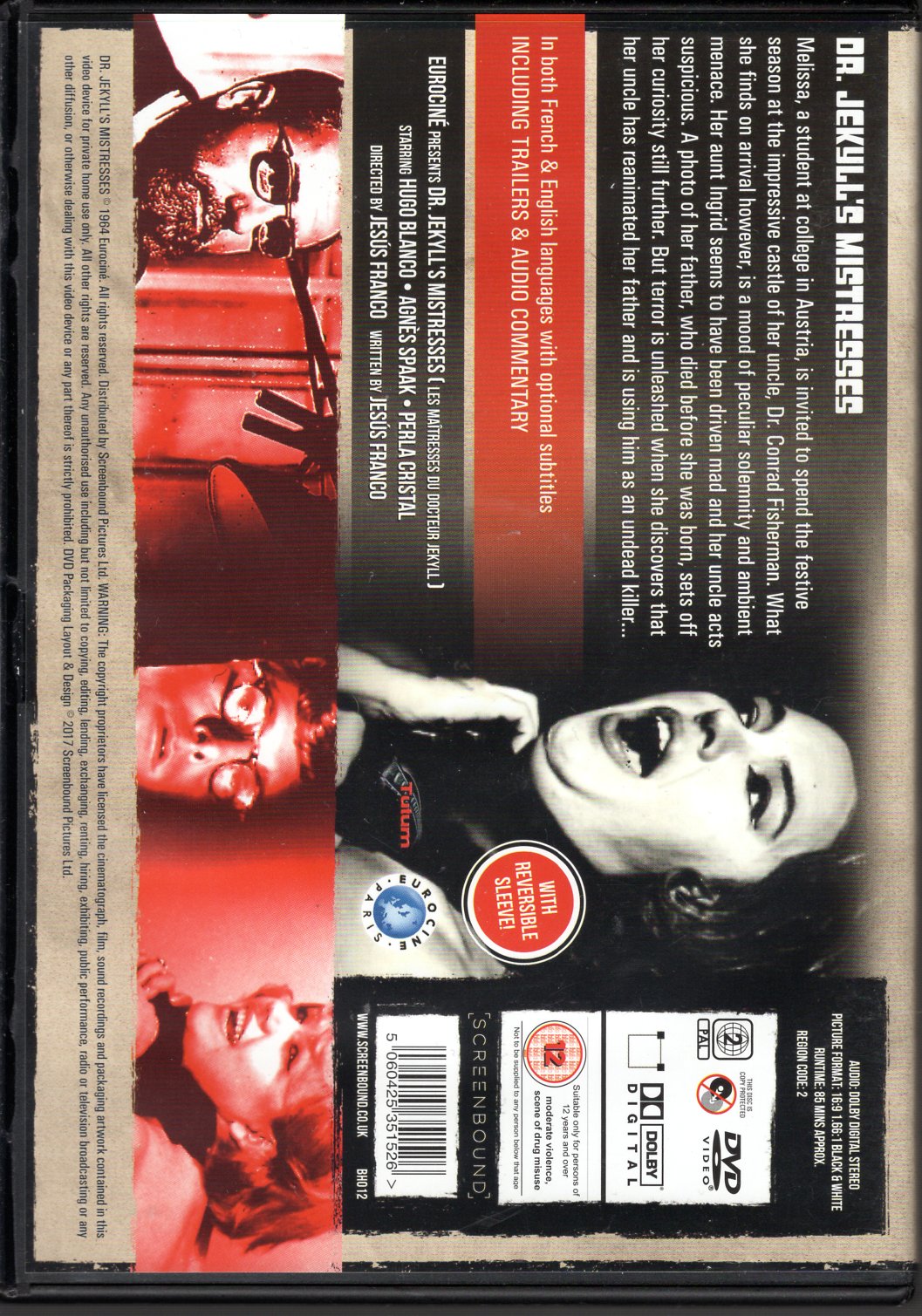 Dr. Jekyll's Mistresses (1966) DVD KÄYTETTY