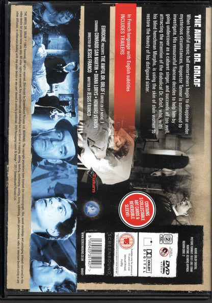 Awful Dr. Orlof (1962) DVD KÄYTETTY