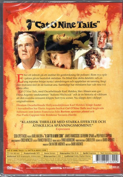 Cat O' Nine Tails (1971) DVD KÄYTETTY