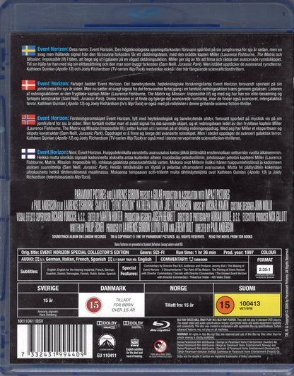 Event Horizon (USA 1997) BD KÄYTETTY