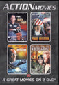 ACTION MOVIES – 4 ELOKUVAA - DVD KÄYTETTY