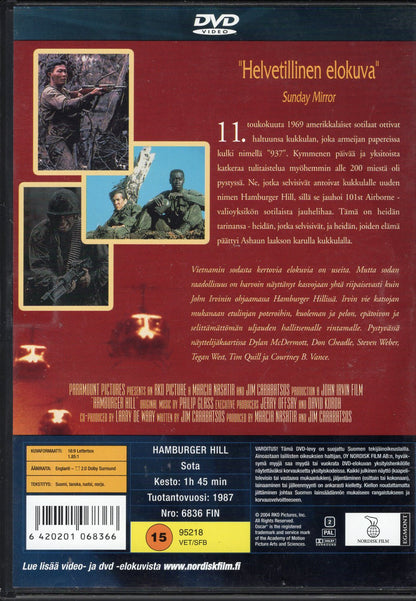 Hamburger Hill (1987) DVD KÄYTETTY