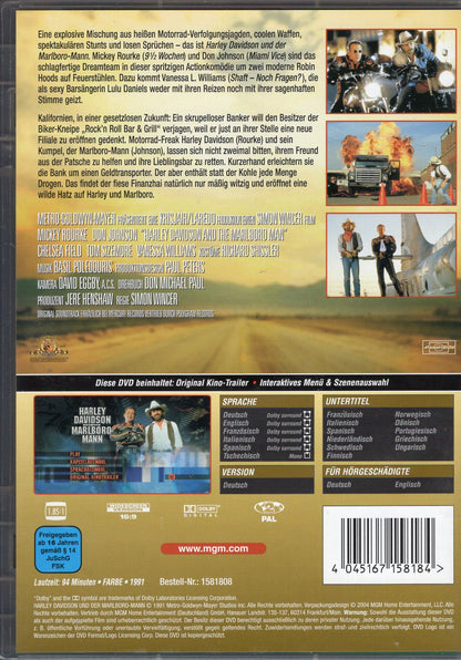 Harley Davidson ja Marlboro-mies (USA 1991) DVD KÄYTETTY