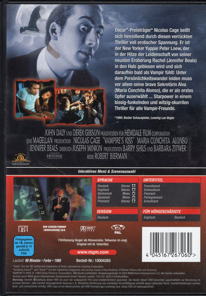 Vampire’s Kiss - Vampyyrin suudelma (1989) DVD KÄYTETTY