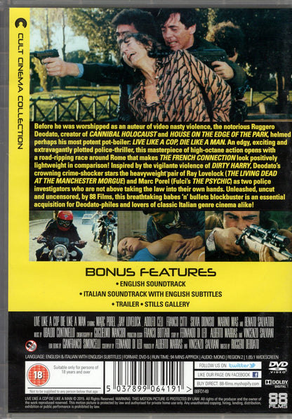 Live Like a Cop, Die Like a Man (1976) DVD KÄYTETTY