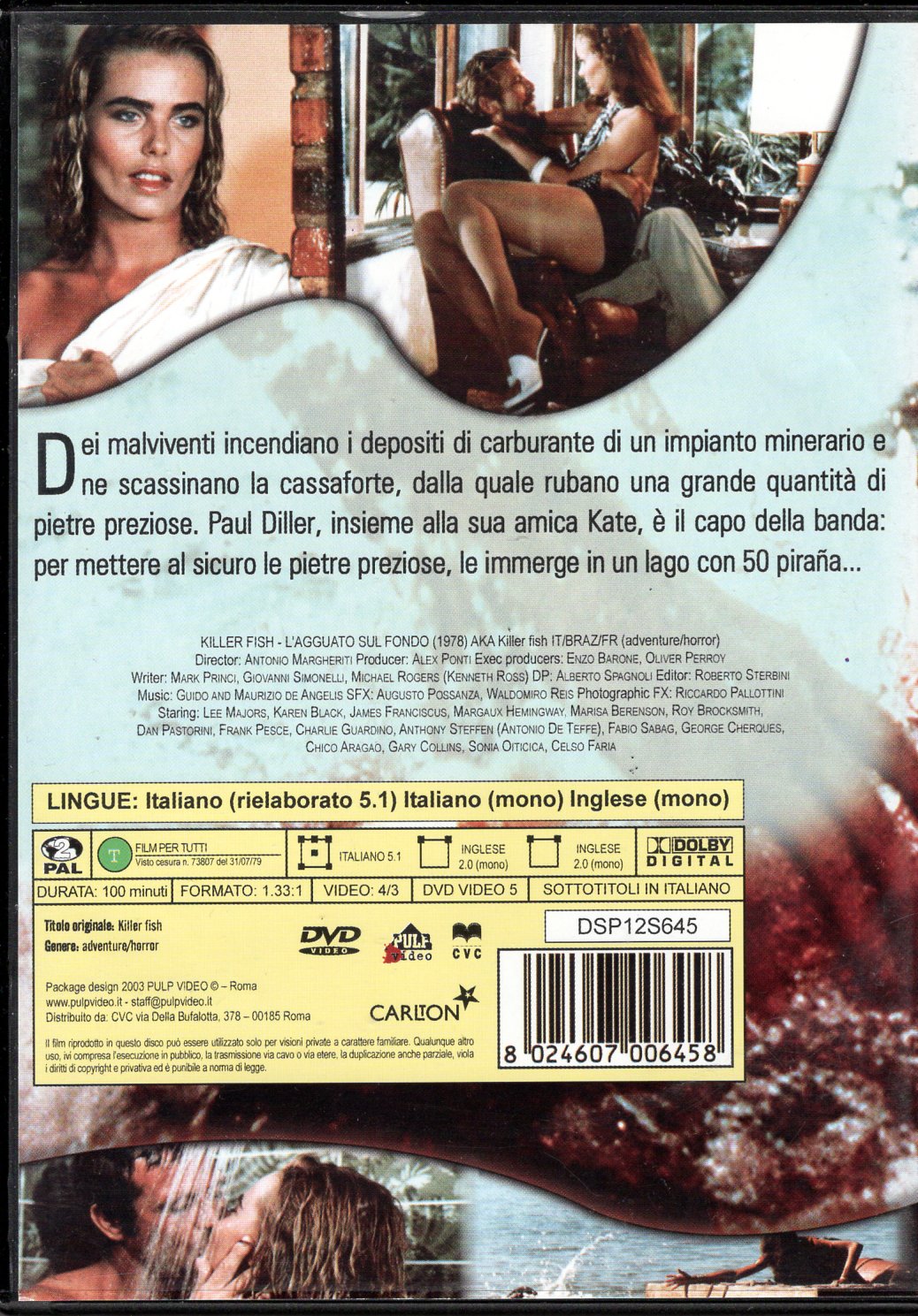 Killer Fish (1979) DVD KÄYTETTY