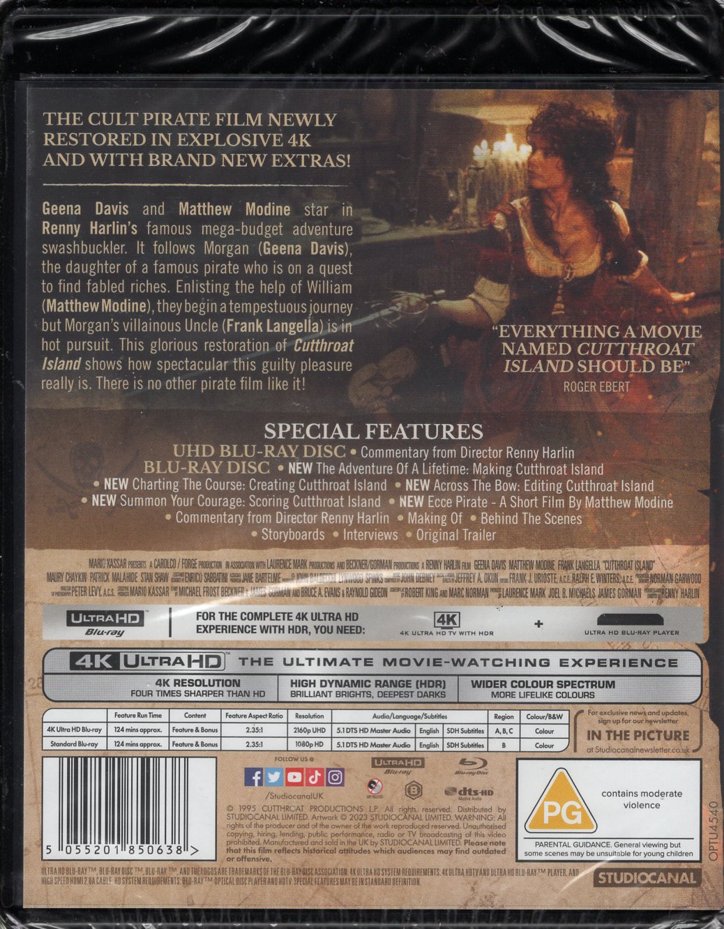 Cutthroat Island (1995) 4K UHD + BD
