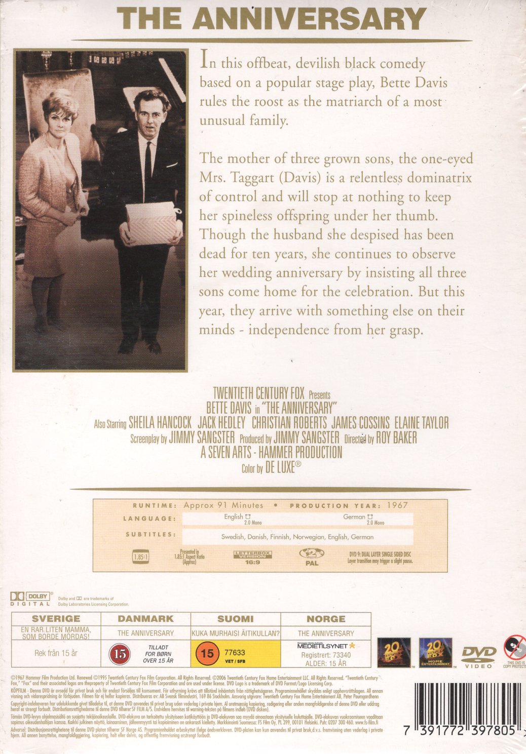 Anniversary (1967) DVD KÄYTETTY